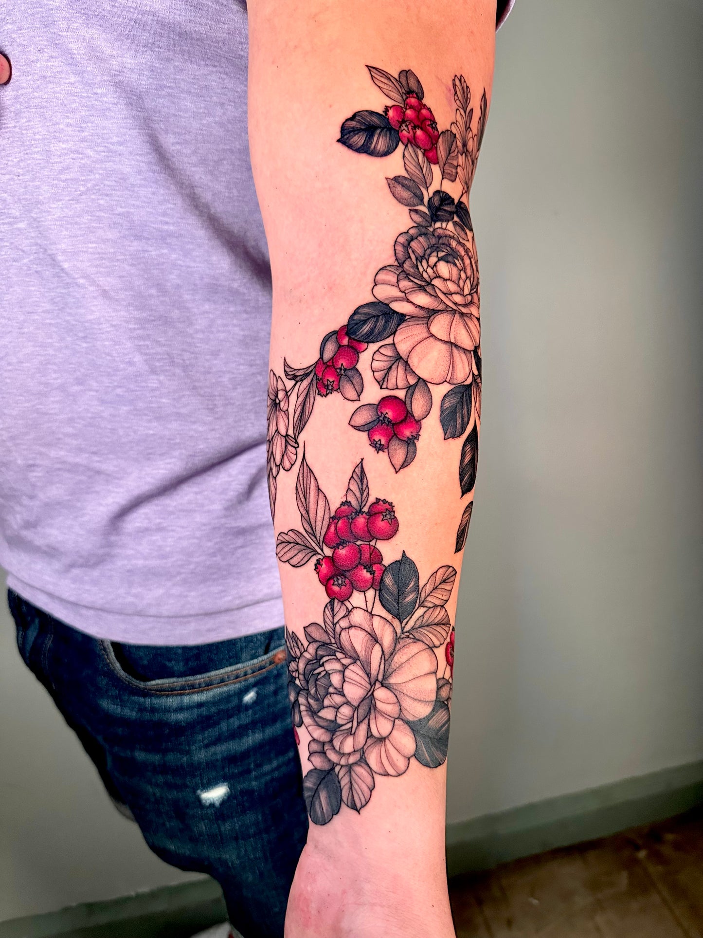 Tatuaje manga BlackWork y Color1